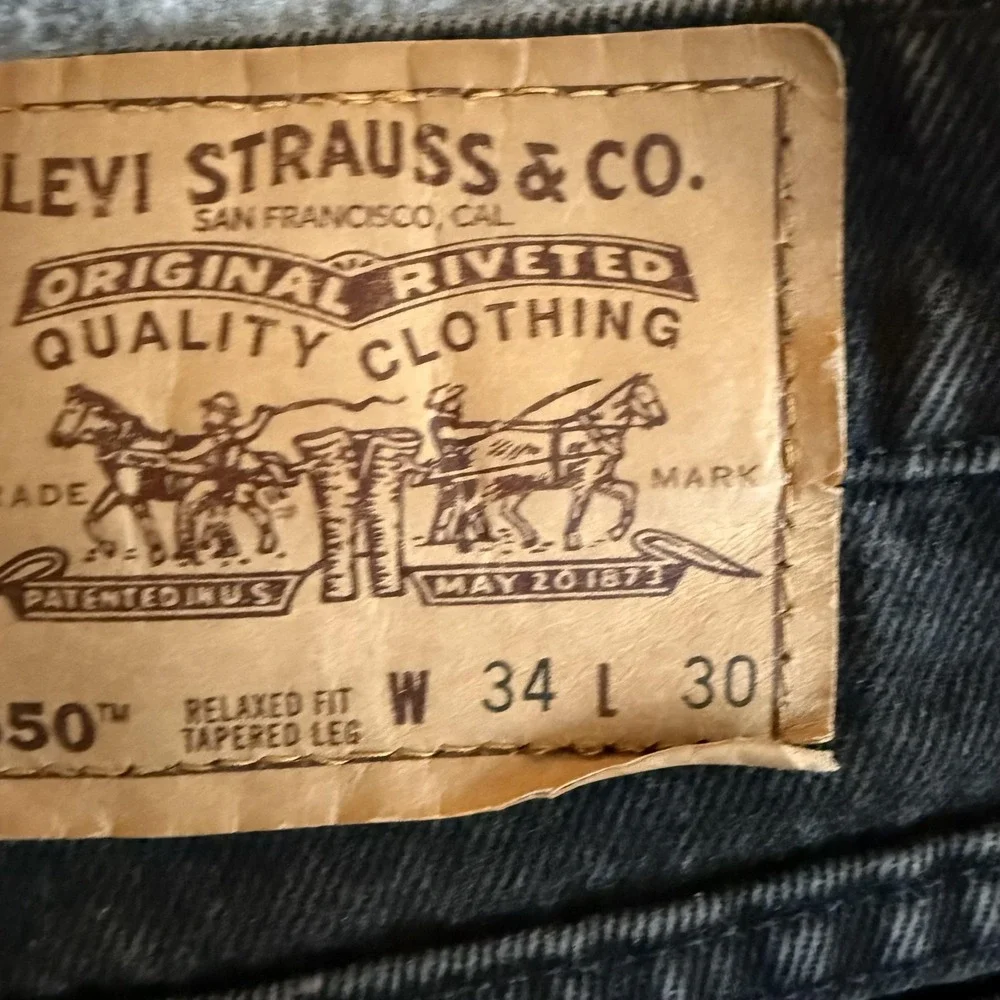 Vintage Levis 550 Jeans Mens (31x29)‎ 34x30 Orange Tab Black 90s USA